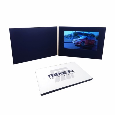 lcd brochure/A5 customize design video brochure card /7 inch tft lcd module