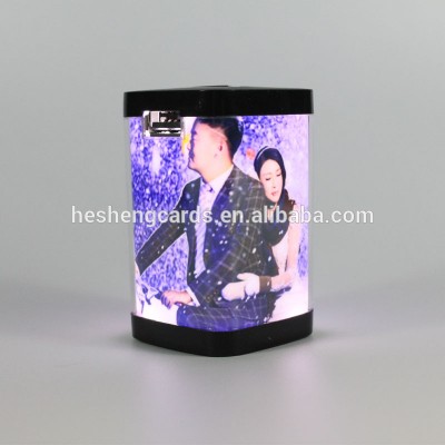 Custom Advertisement Gift Led Power Bank 3d LED photo frame