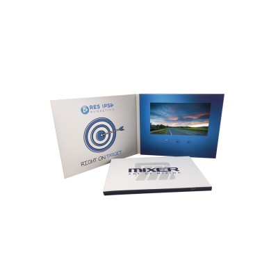 Promotional 2.4 inch 5 inch 7 inch a4 video book a5 digital business card lcd screen video brochure for advertising