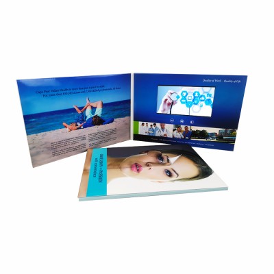 Promotional 2.4 4.3 7 Inch LCD Display A4 Video Brochure A5 Digital Greeting Card For Business Advertising