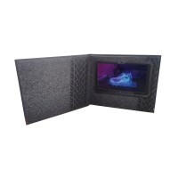 Portable Advertising Promotional lcd screen mini viddeo brochure 7inch greeting card for invitation business gift